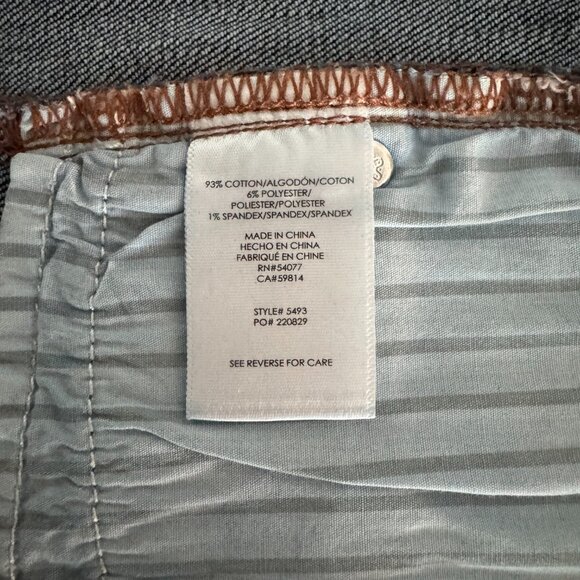 CAbi - Dark Blue Rinse Stretch Denim Low Skinny - Style #5493 - Size 6 - Picture 9 of 10